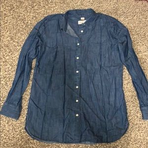 Ann Taylor Loft softened shirt button down